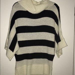 Black and cream sweater